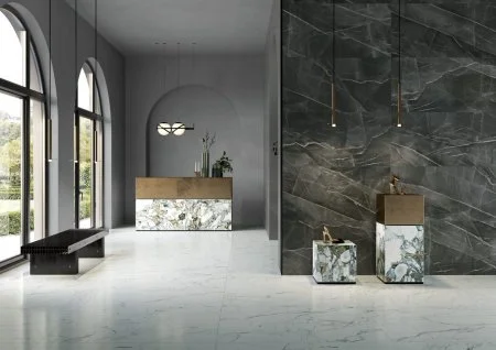 Керамогранит Vitra SityMarble Калакатта Блэк 60х120 (Лаппатированная и Реттифицированная) в Дзержинске