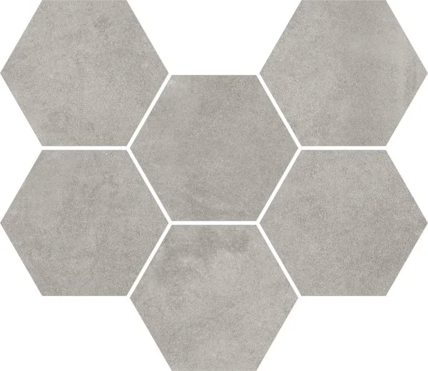 Керамогранит Coliseum Экспо Грэй Мозаика Гексагон (Натуральная, 25х29) в Дзержинске