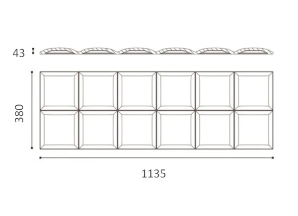 WALL PANEL SQUARE ARSTYL размеры