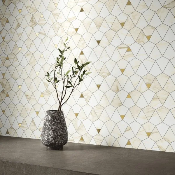 Керамогранит Italon Этернум Каррара Мозаика Вертекс 25.8х30 (Натуральная) в Дзержинске